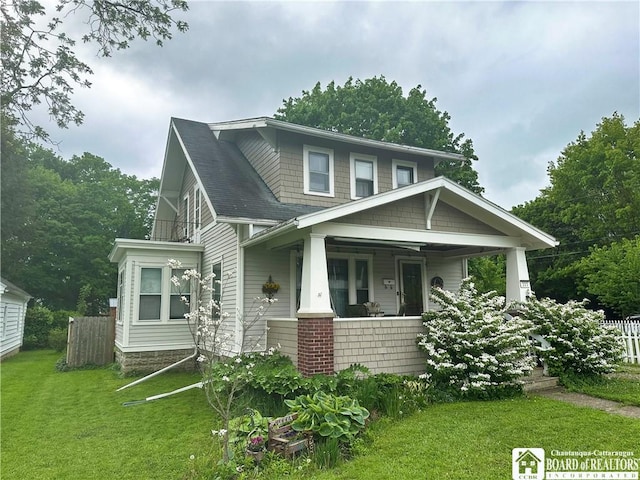 223 S 7th St, Olean-City, NY 14760 - view of front facade with covered porch