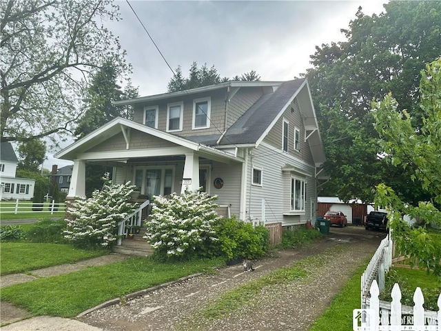 223 S 7th St, Olean-City, NY 14760 - view of front of home with covered porch