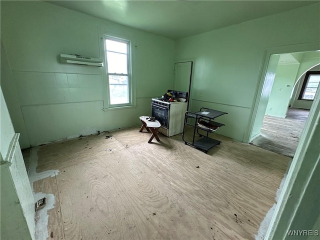 23 Cayuga St, Buffalo, NY 14211 - office space with arched walkways and an AC wall unit