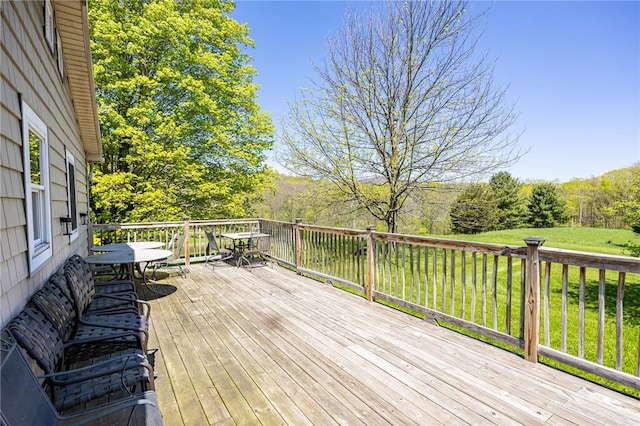 7425 Eelpot Rd, Naples, NY 14512 - wooden terrace featuring a yard