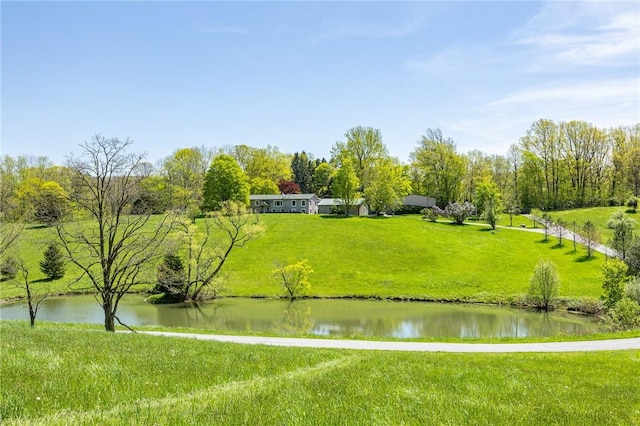 7425 Eelpot Rd, Naples, NY 14512 - surrounding community with a water view and a lawn