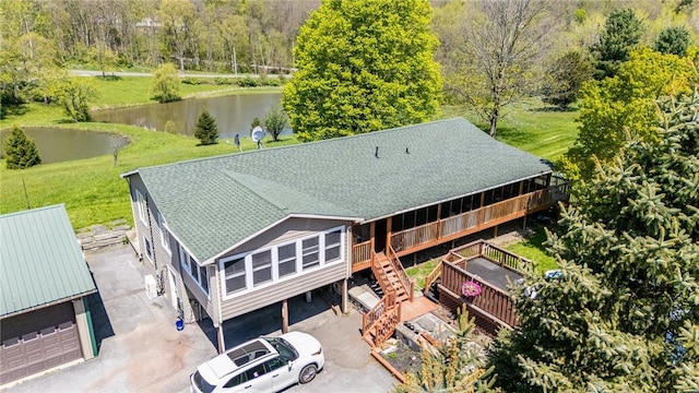 7425 Eelpot Rd, Naples, NY 14512 - aerial view of property and surrounding area featuring a large body of water