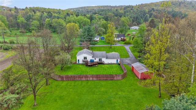 101 Winchell Rd, Owego, NY 13827 - aerial view of property and surrounding area with a forest