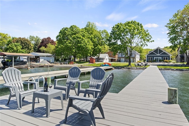8419 Old Lake Rd, Lodi, NY 14860 - dock area featuring a water view