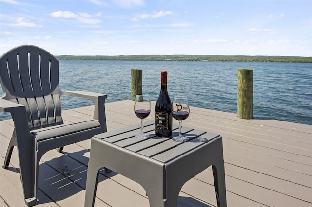 8419 Old Lake Rd, Lodi, NY 14860 - dock featuring a water view