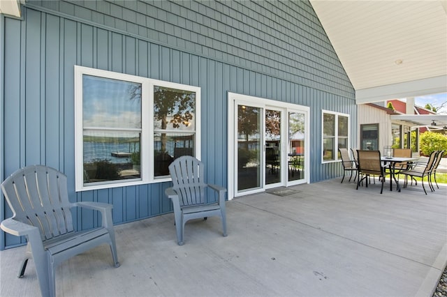 8419 Old Lake Rd, Lodi, NY 14860 - view of patio with outdoor dining area