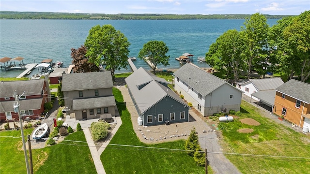 8419 Old Lake Rd, Lodi, NY 14860 - aerial view of residential area featuring a large body of water