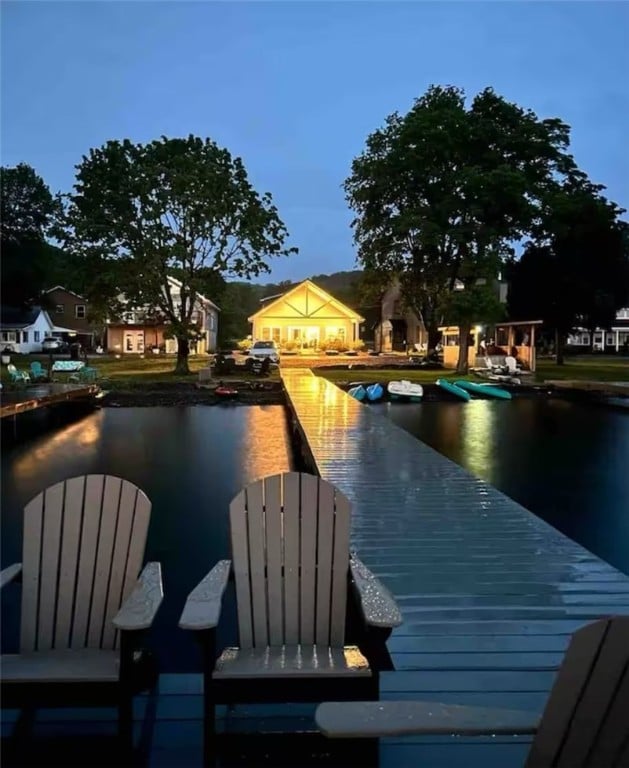 8419 Old Lake Rd, Lodi, NY 14860 - dock area featuring a water view