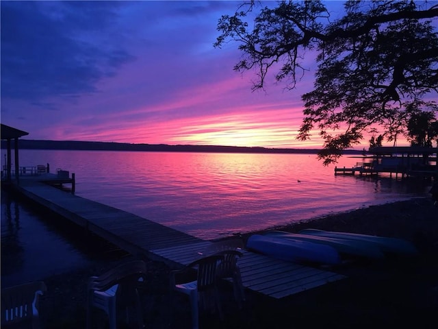 8419 Old Lake Rd, Lodi, NY 14860 - dock featuring a water view