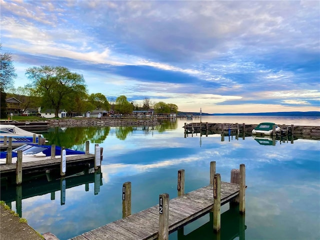 8419 Old Lake Rd, Lodi, NY 14860 - dock area featuring a water view
