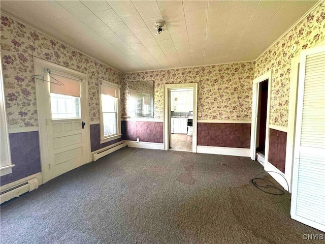 4 S St, Belfast, NY 14711 - unfurnished sunroom with a baseboard heating unit