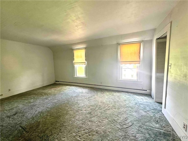 4 S St, Belfast, NY 14711 - spare room featuring a baseboard heating unit, plenty of natural light, and carpet floors