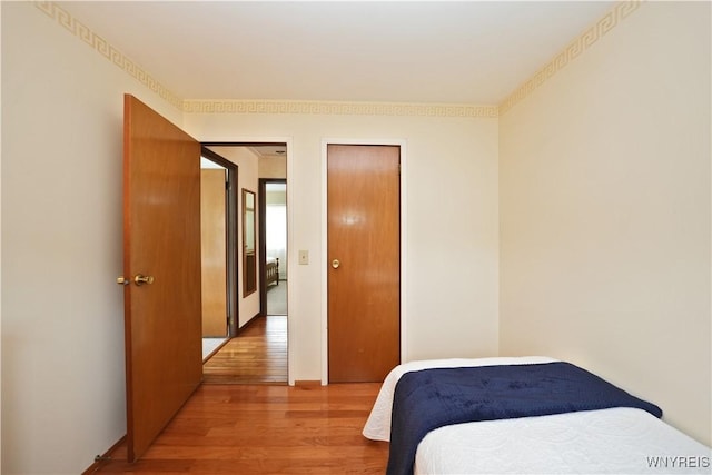 704 Beach Rd, Evans, NY 14006 - bedroom with light wood-style flooring