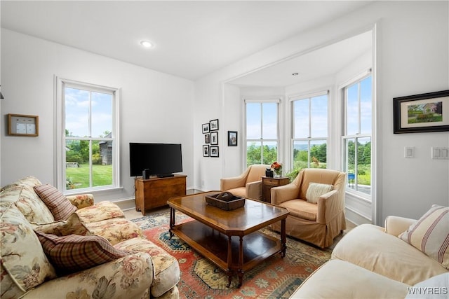 9940 Middle Rd, Pulteney, NY 14840 - living room featuring healthy amount of natural light, baseboards, and recessed lighting