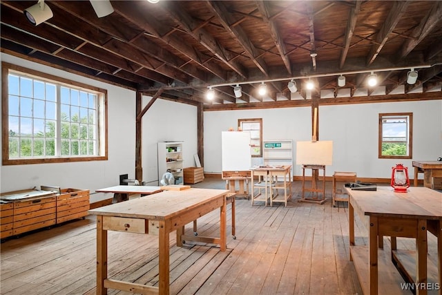 9940 Middle Rd, Pulteney, NY 14840 - rec room with hardwood / wood-style flooring and healthy amount of natural light