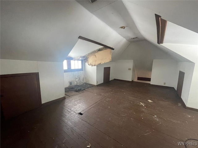115 Stratford Rd, Buffalo, NY 14216 - additional living space featuring lofted ceiling and hardwood / wood-style floors