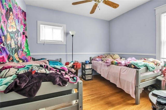 75 N Park Ave, Buffalo, NY 14216 - bedroom with wood finished floors and a ceiling fan