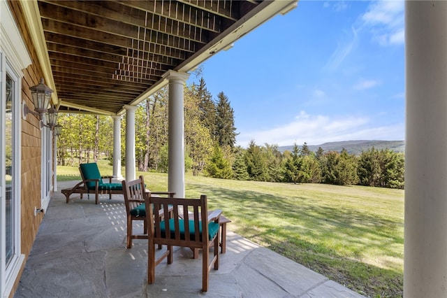 436 Steuben St, Reading, NY 14891 - porch featuring a lawn and a mountain view