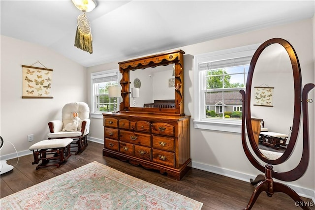 915 W Thomas St, Rome-Inside, NY 13440 - sitting room featuring healthy amount of natural light, wood finished floors, baseboards, and lofted ceiling