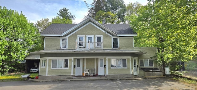 104 Main St, Stamford, NY 12167 - view of front facade with a porch and a shingled roof