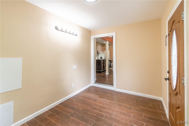 8929 State Route 12e, Lyme, NY 13622 - entrance foyer featuring dark wood finished floors and baseboards