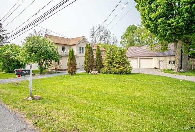 8929 State Route 12e, Lyme, NY 13622 - view of front of property with stucco siding and a front lawn