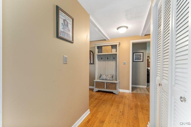 106 Hillside Way, Camillus, NY 13031 - corridor featuring baseboards and wood finished floors