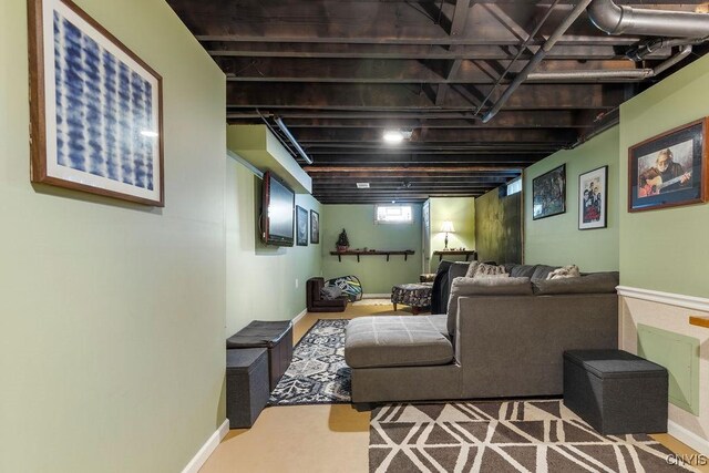 106 Hillside Way, Camillus, NY 13031 - home theater room with baseboards