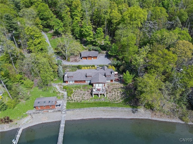 9182 S Rhodes Rd, Lodi, NY 14860 - aerial view of property's location featuring a large body of water and a forest