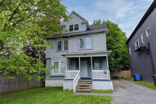 475 Sherman St, Rochester, NY 14606 - traditional style home with covered porch and driveway