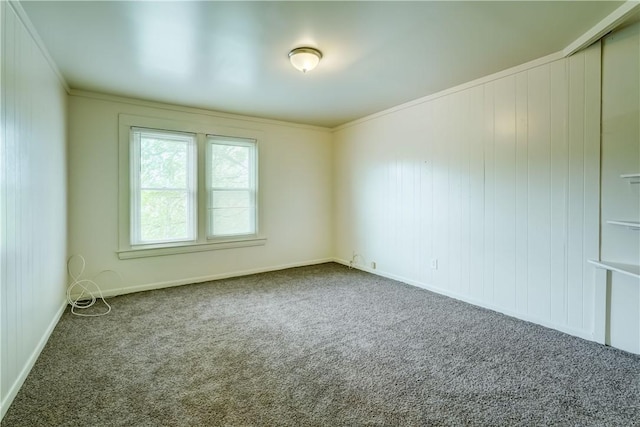 475 Sherman St, Rochester, NY 14606 - empty room featuring carpet flooring, crown molding, and baseboards