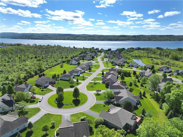 4166 Angela Way, Gorham, NY 14424 - aerial view of residential area with a large body of water