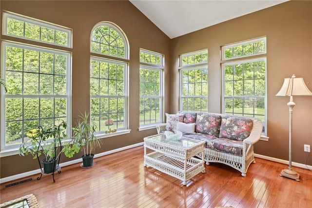4166 Angela Way, Gorham, NY 14424 - sunroom with lofted ceiling and plenty of natural light