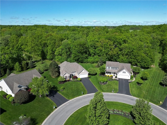 4166 Angela Way, Gorham, NY 14424 - aerial overview of property's location with a forest