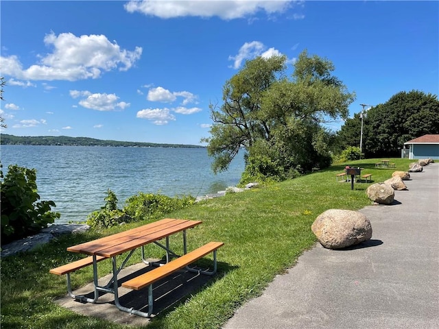 4166 Angela Way, Gorham, NY 14424 - view of community with a yard and a water view