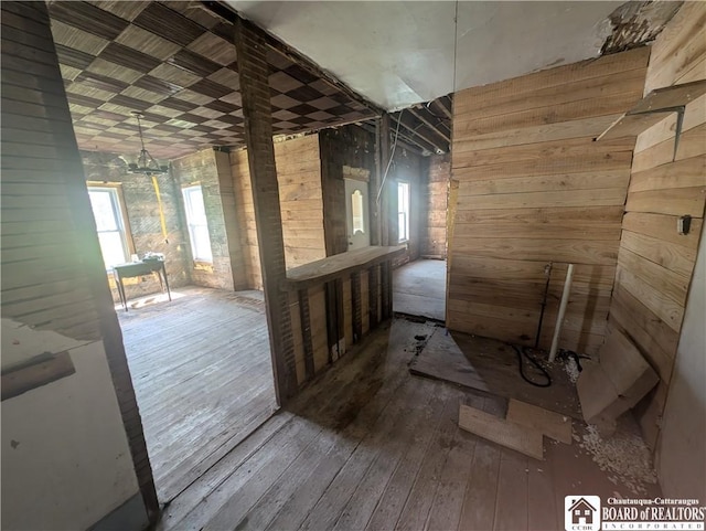 132 Kipp St, Sherman, NY 14781 - spare room featuring wooden walls and wood-type flooring