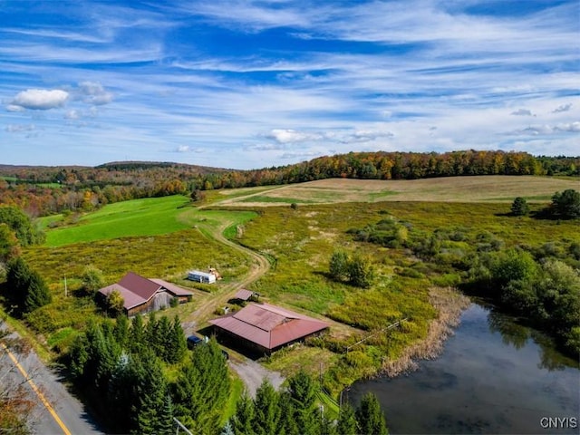 793 County Highway 19, Plainfield, NY 13491 - aerial view of property and surrounding area featuring a large body of water