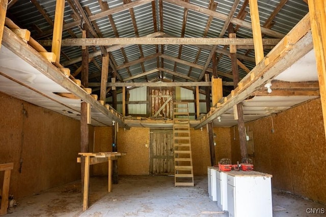 793 County Highway 19, Plainfield, NY 13491 - miscellaneous room with vaulted ceiling