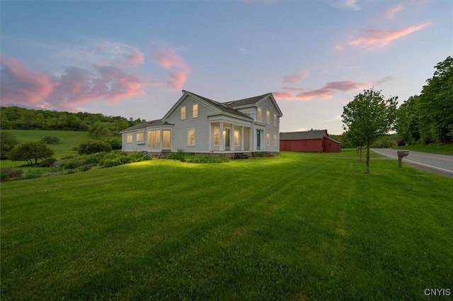 537 Earlville Rd, Hamilton, NY 13332 - view of side of home featuring a yard