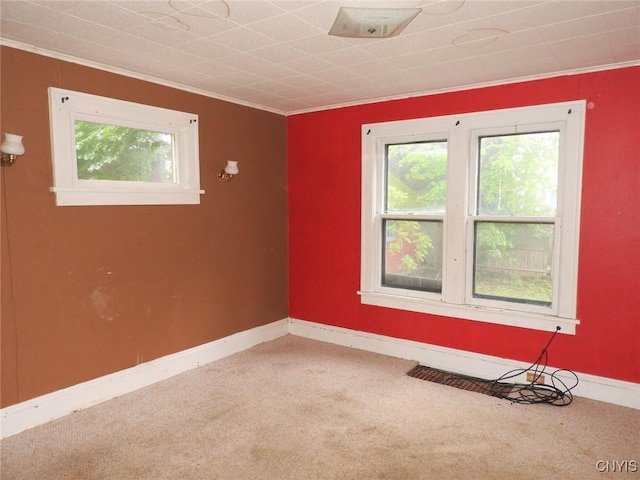 5 Evergreen St, Cortland, NY 13045 - carpeted spare room with crown molding and baseboards