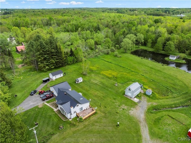 9748-9736 Podunk Rd, Lee, NY 13363 - bird's eye view of a heavily wooded area and a nearby body of water