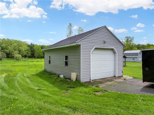 9748-9736 Podunk Rd, Lee, NY 13363 - detached garage featuring asphalt driveway