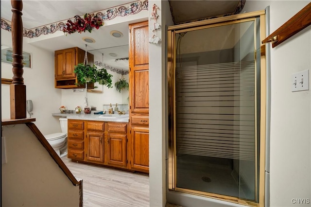 9748-9736 Podunk Rd, Lee, NY 13363 - bathroom featuring vanity, a stall shower, a sauna, and toilet