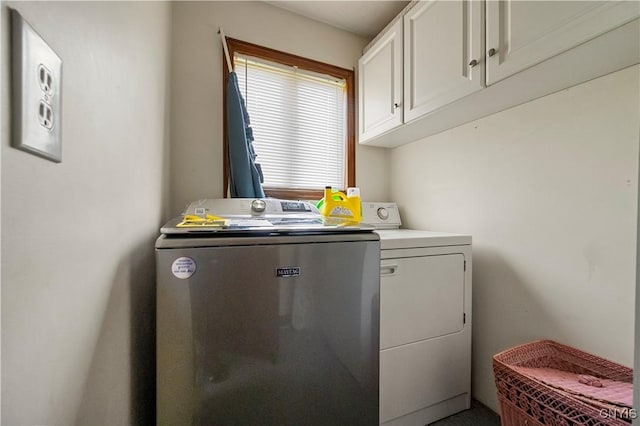 9748-9736 Podunk Rd, Lee, NY 13363 - laundry room featuring independent washer and dryer and cabinet space
