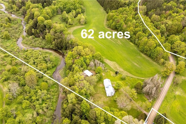 161 Bell Hill Rd, New Lisbon, NY 13342 - aerial view of property and surrounding area featuring property parcel outlined