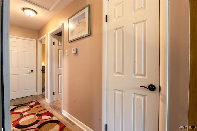 454 Kenwood Dr, Lewiston, NY 14092 - hall with light wood-style flooring and baseboards