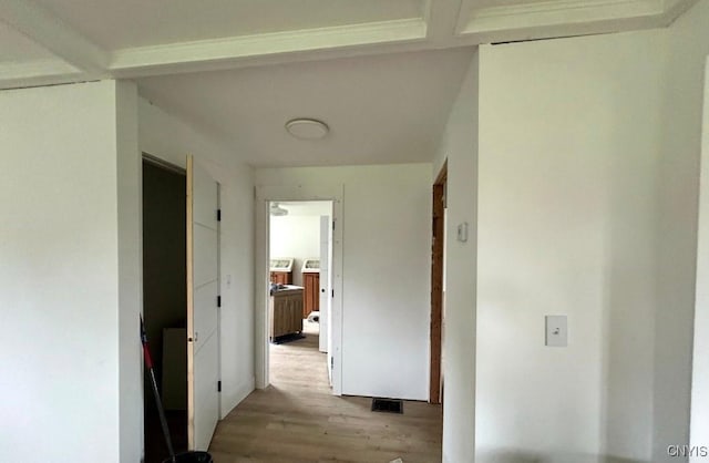 38857 State Route 12e, Clayton, NY 13624 - hallway featuring light wood-style floors
