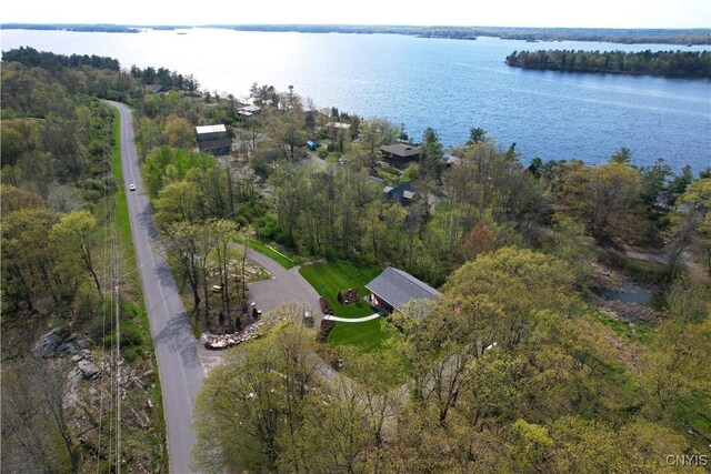 26633 Kring Point Rd, Alexandria, NY 13679 - aerial view of property's location featuring a nearby body of water and a forest