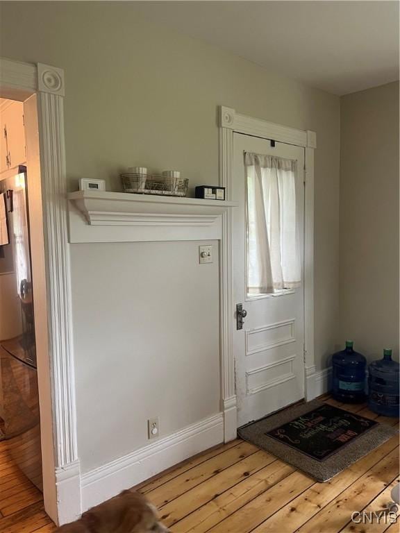 6265 Haslauer Rd, Stockbridge, NY 13409 - entryway featuring light wood-style floors