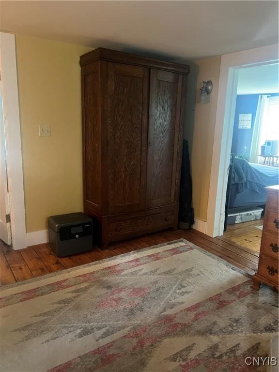 6265 Haslauer Rd, Stockbridge, NY 13409 - detailed view of wood finished floors and baseboards